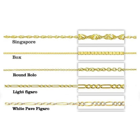 14K Autentic Solid Yellow Gold Personalized Custom Name Plate