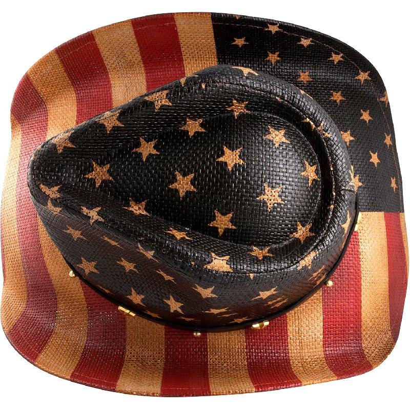 Western Outback Cowboy Hat Men's Women's Style Classic Straw Western Cowgirl Hat