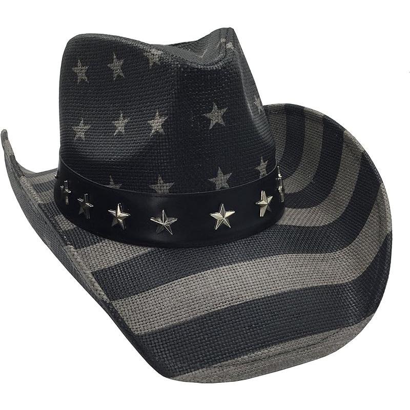 Western Outback Cowboy Hat Men's Women's Style Classic Straw Western Cowgirl Hat