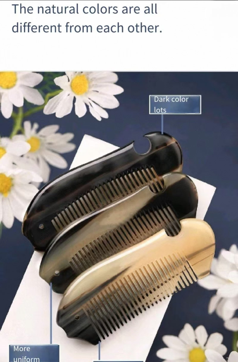 Cow horn comb female gift box Valentine's Day Mother's Day gift for mum to wife girlfriend birthday wedding gift