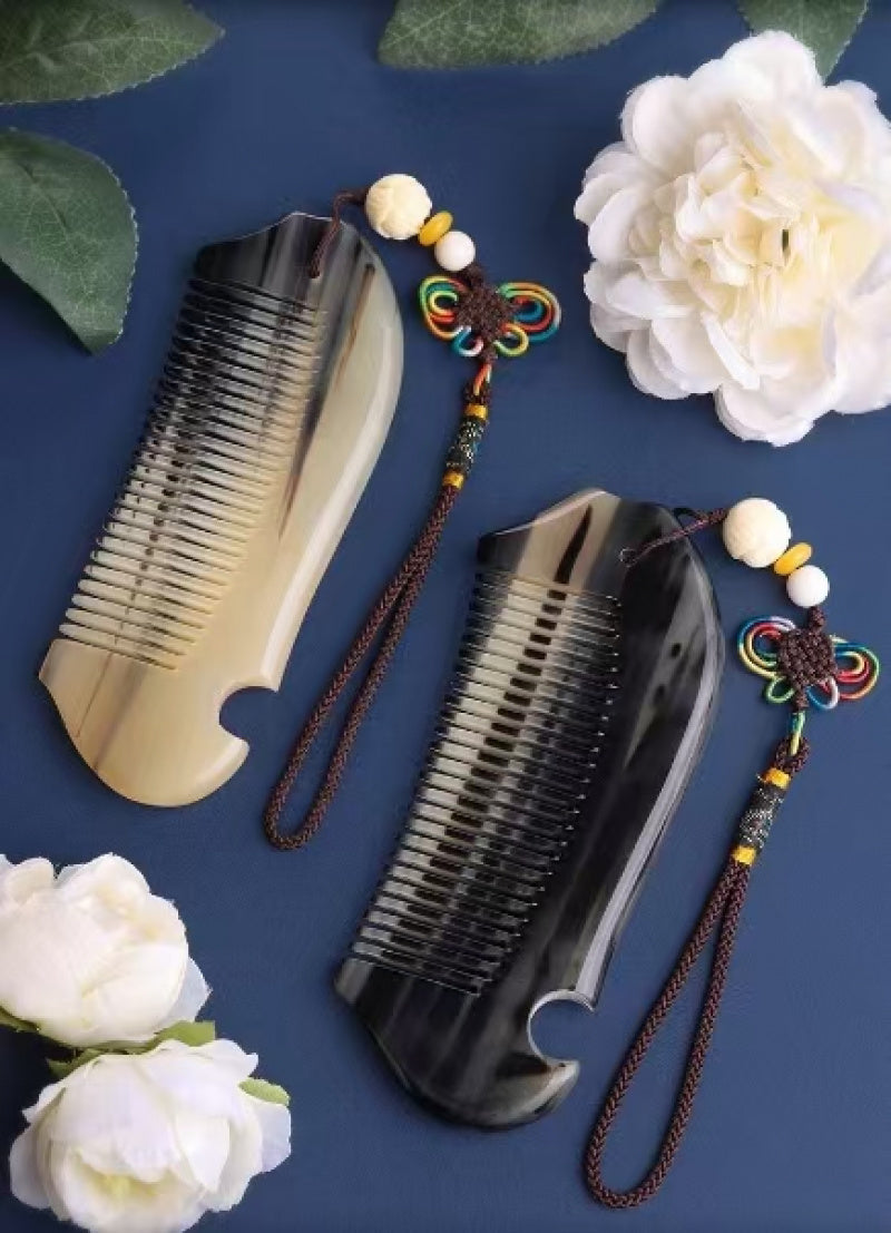 Cow horn comb female gift box Valentine's Day Mother's Day gift for mum to wife girlfriend birthday wedding gift