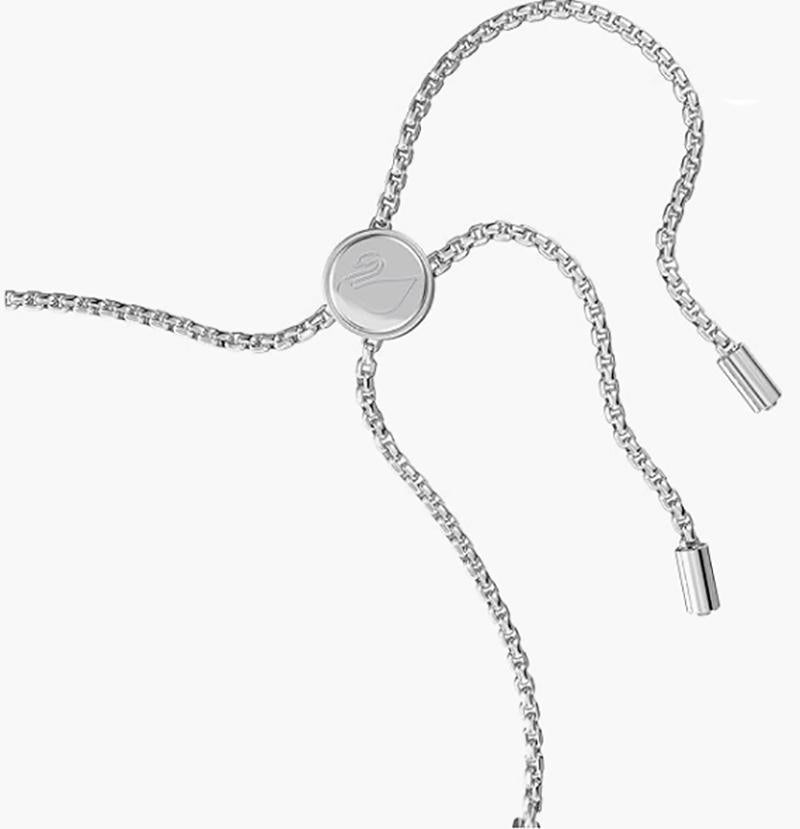 Transparent crystal exquisite simple silver bracelet shiny diamond beads fashion adjustment buckle daily wear matching parts.