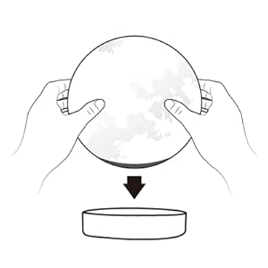 Levitating Moon Lamp,Floating and Spinning in Air Freely with 3D Printing LED Moon Lamp Has 20 Modes for Unique Gifts,Room Decor,Night Light,Office Desk Toys (Wooden Base 16 Colors)