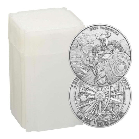 Roll of 20 - 1 oz Eric Bloodaxe commemorative coin