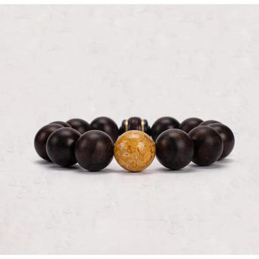 Lacquer bead bracelet lacquer jewelry retro collocation of ethnic jewelry for men and women listening to folk language non-legacy lacquer craft bracelet.