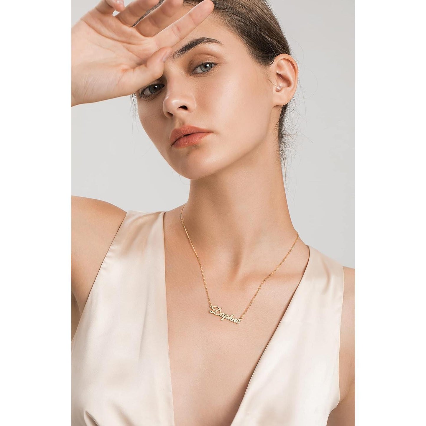 Personalized Name Necklace |   Sterling Silver/Stainless Steel |   14 Fonts, 4 Colors, 5 Chains |   Tarnish-Free, Handmade Gift for Women: Mom, Daughter, Sister |   Ideal for Birthday, Mother's Day,Christmas