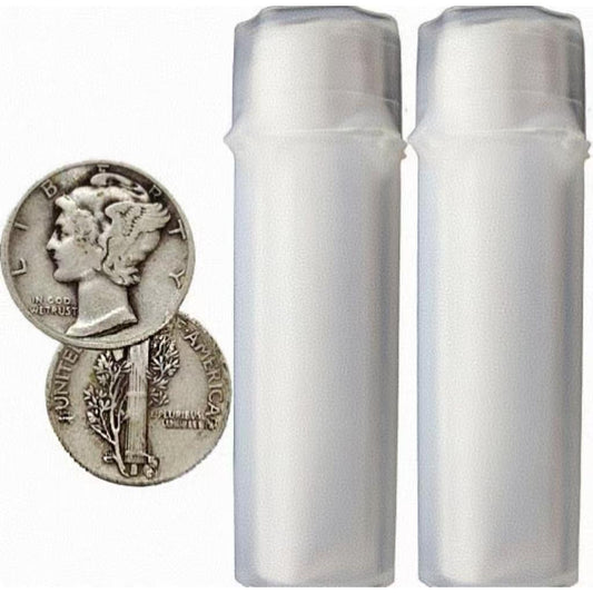 Two rolls of 50 commemorative coins