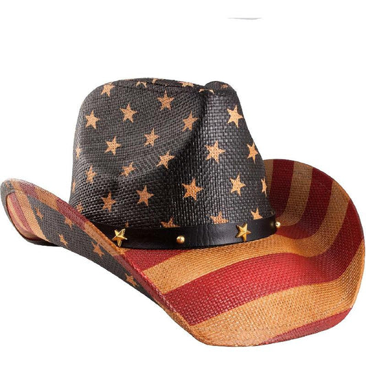 Western Outback Cowboy Hat Men's Women's Style Classic Straw Western Cowgirl Hat