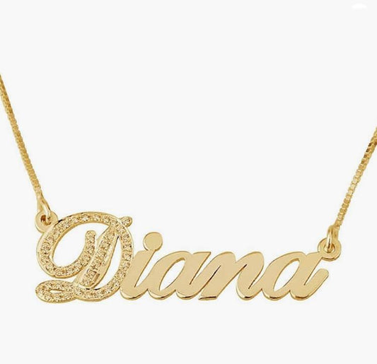 Custom Name Necklace Personalized Nameplate Necklace Customized Name Jewelry Gift for Women Mother