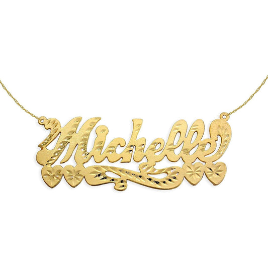 24K Gold Plated Sterling Silver Name Handcrafted Designer Personalized Custom name necklace with Name of Your Choice