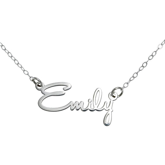 Collection Name Necklace Personalized Sterling Silver Custom Name Necklace