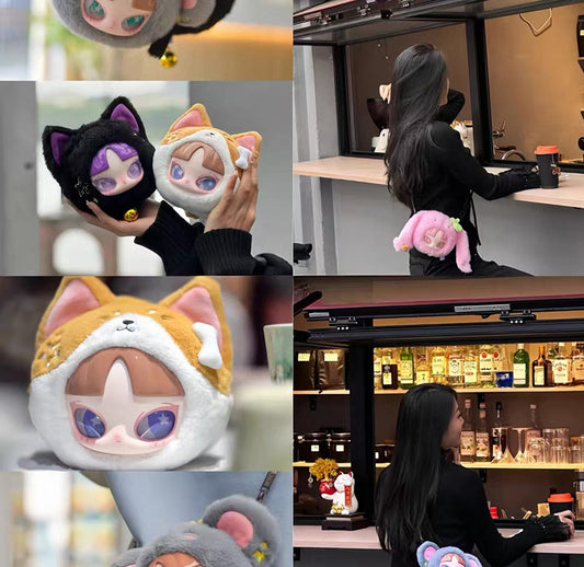 Seven-day party plush bag blind box ornaments zipper bag gifts for creative pendants.