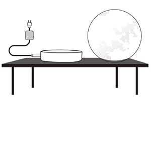 Levitating Moon Lamp,Floating and Spinning in Air Freely with 3D Printing LED Moon Lamp Has 20 Modes for Unique Gifts,Room Decor,Night Light,Office Desk Toys (Wooden Base 16 Colors)