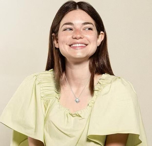 Valentine's Day Gift Birthday Accessories 925 Silver Flower Knot Pendant Necklace Fashion Accessories Women's Jewelry Collection Custom Birthday Wedding Anniversary Gifts for Her