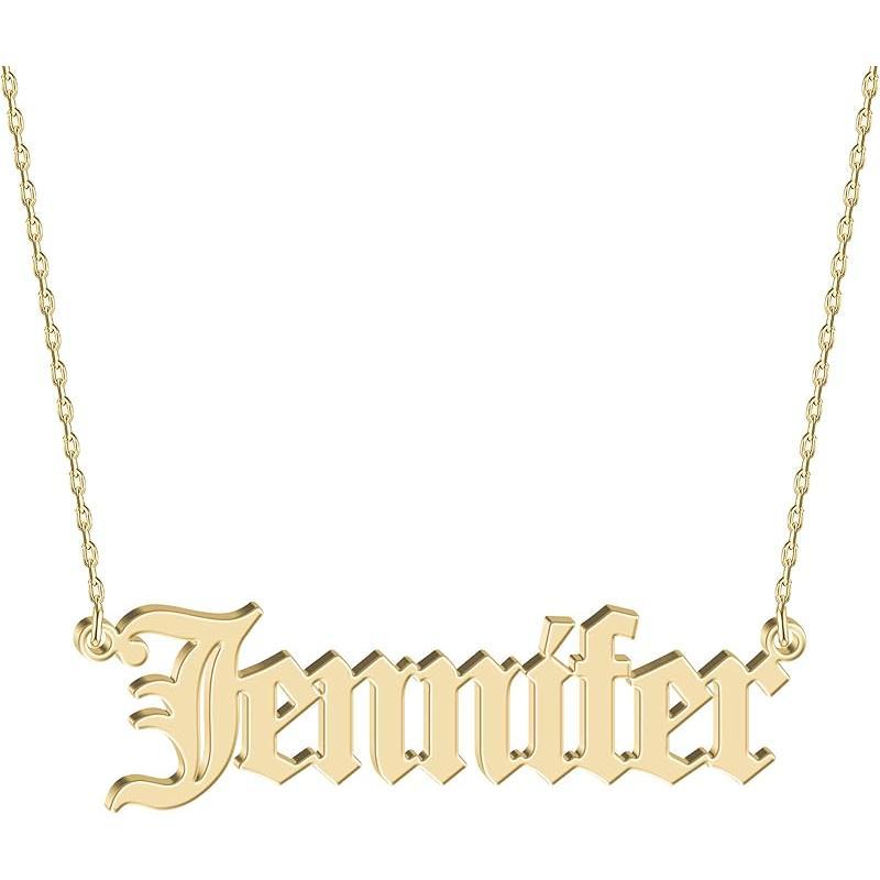 Personalized Name Necklace |   Sterling Silver/Stainless Steel |   14 Fonts, 4 Colors, 5 Chains |   Tarnish-Free, Handmade Gift for Women: Mom, Daughter, Sister |   Ideal for Birthday, Mother's Day,Christmas