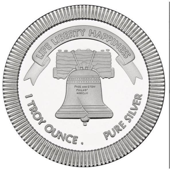 Roll of 20 - 1 Troy oz Liberty Bell Silver Round commemorative coin