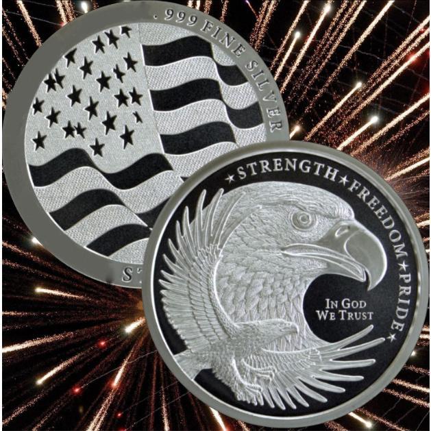 Silver eagle commemorative coin