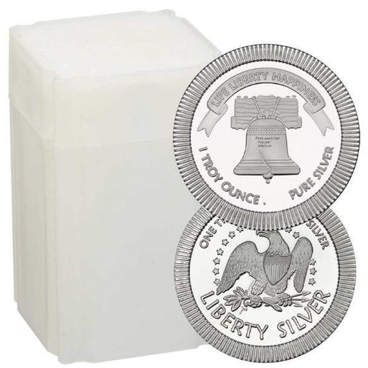 Roll of 20 - 1 Troy oz Liberty Bell Silver Round commemorative coin