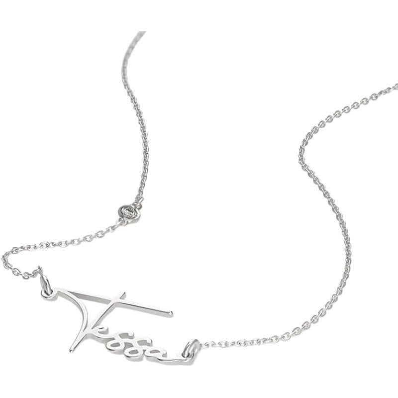 Personalized Choose Your Style Diamond Name Necklace - Custom Nameplate Pendant - Dainty Gift for Her, Women - Gift for Mother's Day, Christmas, Birthday