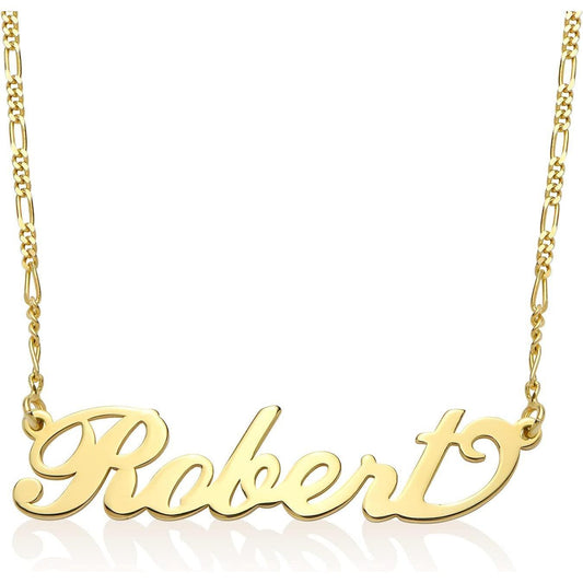 Father's Day Gift - Personalized Sterling Silver Name Necklace - Choose Your Style - Gift for Men, Him, Husband - Gold or Gold Vermeil Plated - Custom Nameplate Pendant