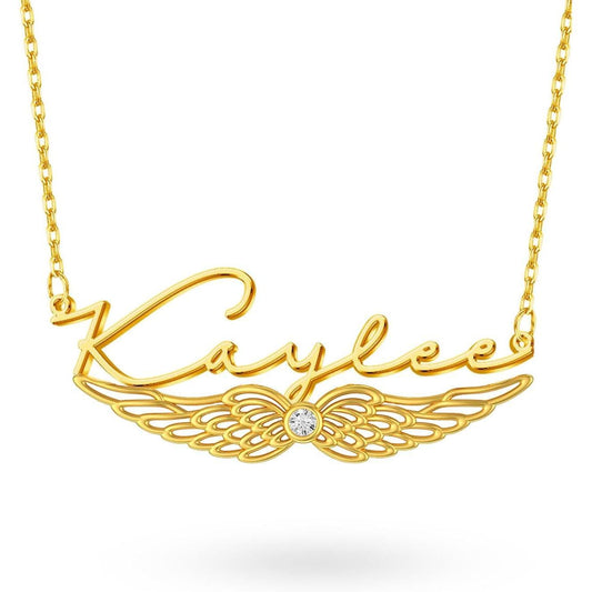 Custom Name Necklace Personalized 18K Gold Plated 925 Sterling Silver Nameplate Pendant Customized Jewelry for Women