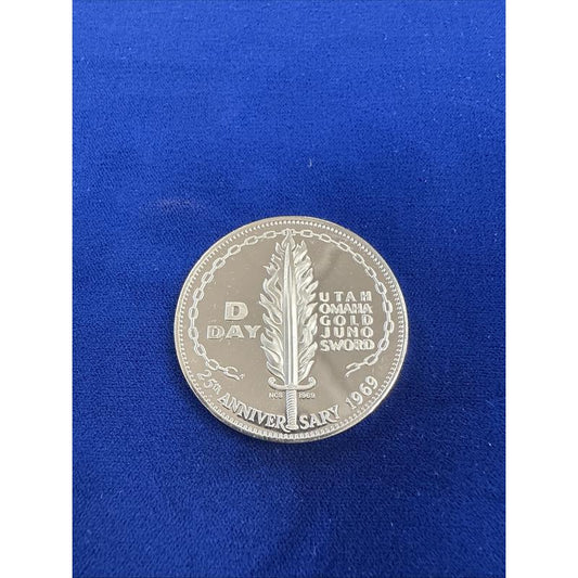 Scarce D-Day Commemorative Coin-Medal Commemoration in 1968