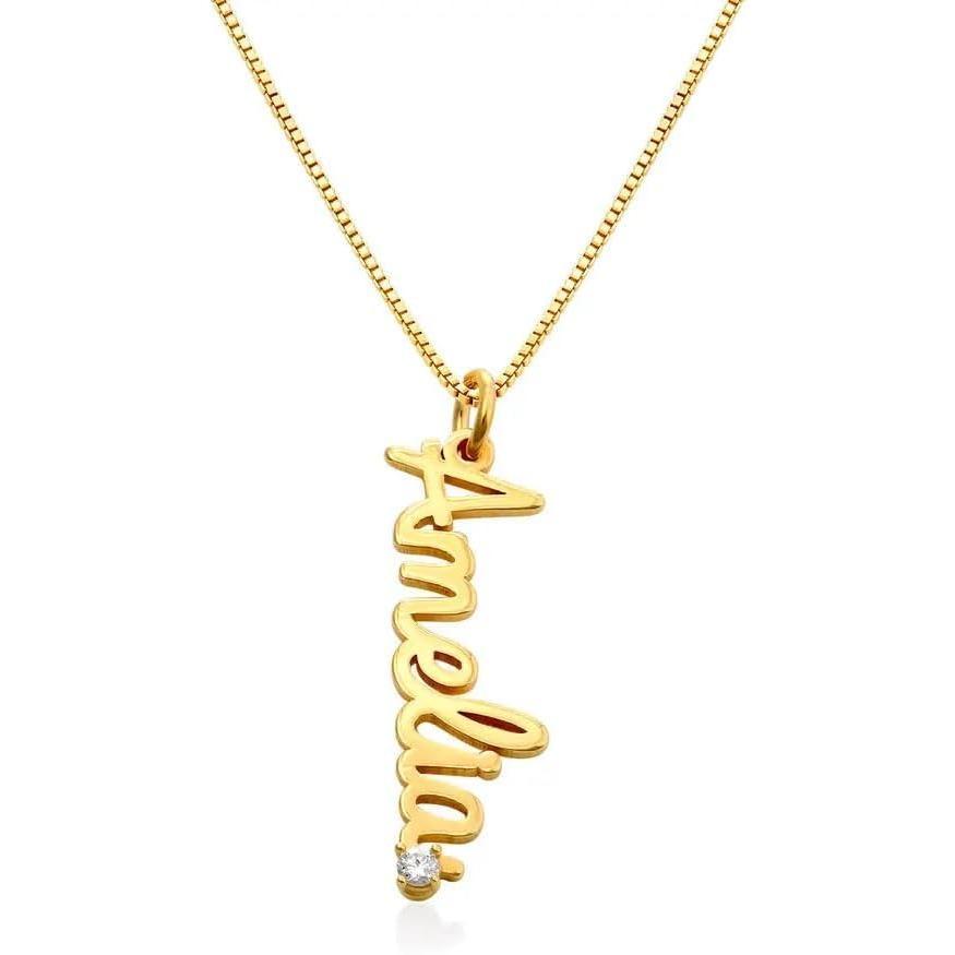 Personalized Choose Your Style Diamond Name Necklace - Custom Nameplate Pendant - Dainty Gift for Her, Women - Gift for Mother's Day, Christmas, Birthday