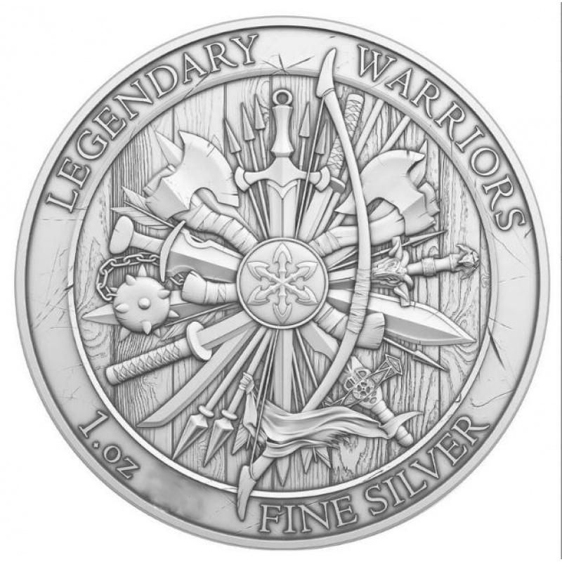 Roll of 20 - 1 oz Eric Bloodaxe commemorative coin