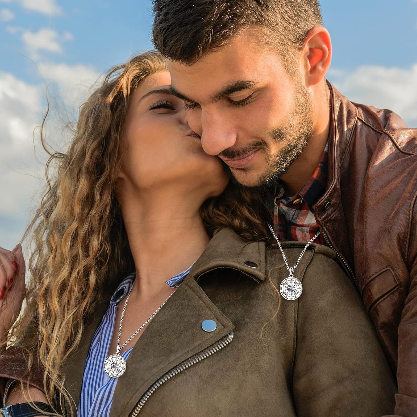 Compass Necklace for Women Men 925 Sterling Silver Pendant Urn Necklaces for Ashes Picture Locket Necklace Anchor Necklace Viking Necklace Crystals CZ Moonstone Abalone Shell Turquoise Compass Jewelry